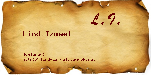 Lind Izmael névjegykártya